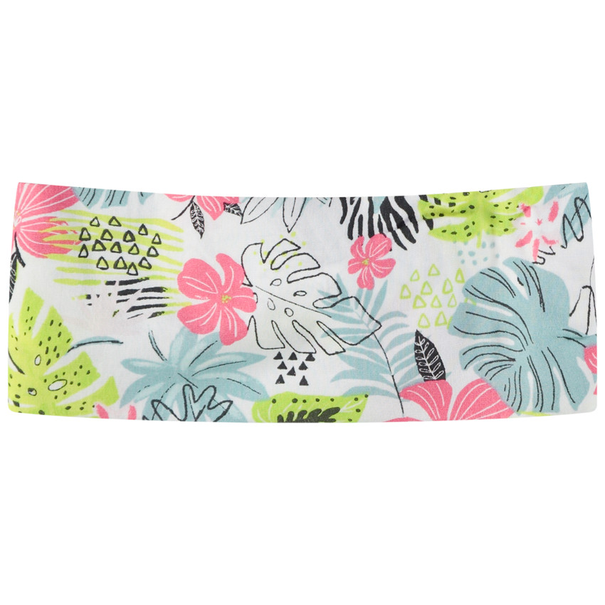 Diadema de lyocell estampado exótico para niña 