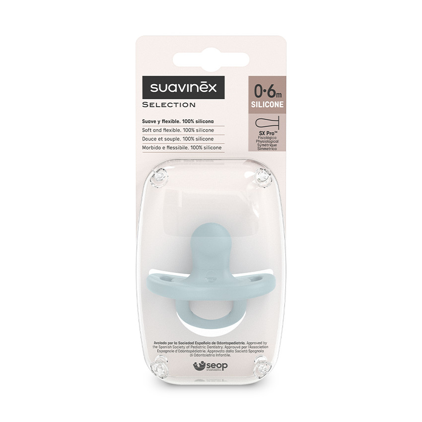 Sucette réversible en silicone Colour Essence 0-6M Bleu  Additional Sucette réversible en silicone Colour Essence 0-6M Bleu