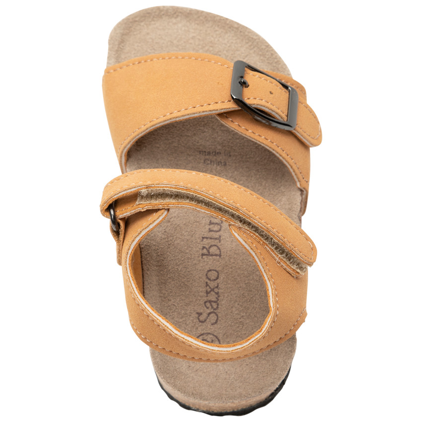 Sandalias de ante con hebilla de metal para bebé niño 