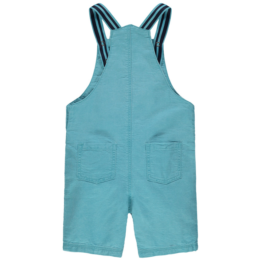 Peto corto azul en maille y gafas bordadas  Additional Peto corto azul en maille y gafas bordadas