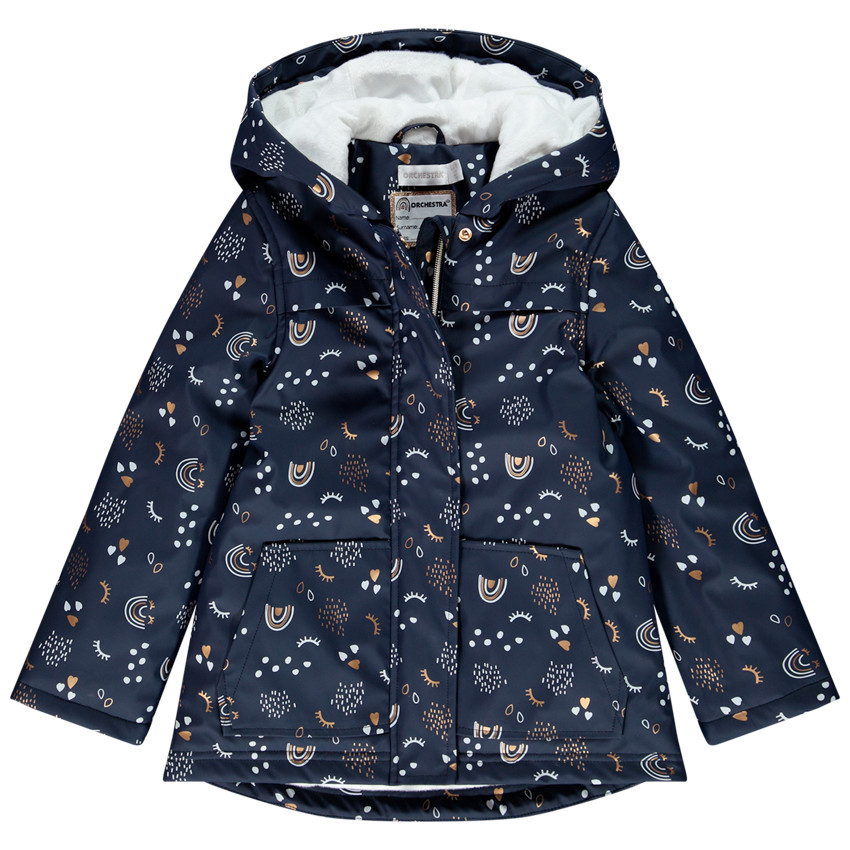 Parka de goma forro sherpa 