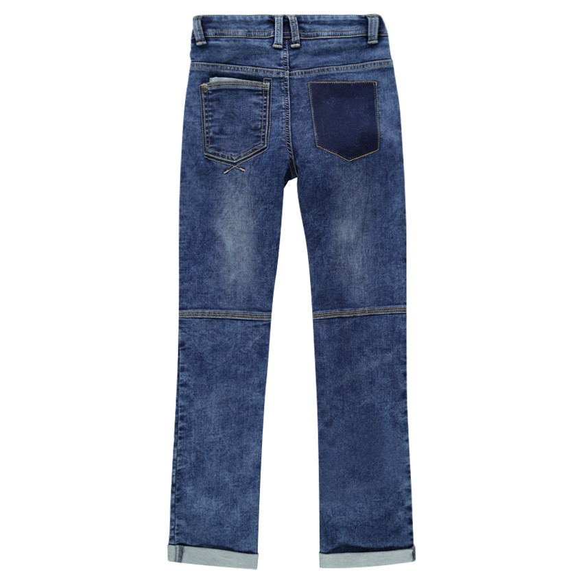 Júnior - Vaqueros de efecto gastado y arrugado con bolsillos de fantasía 