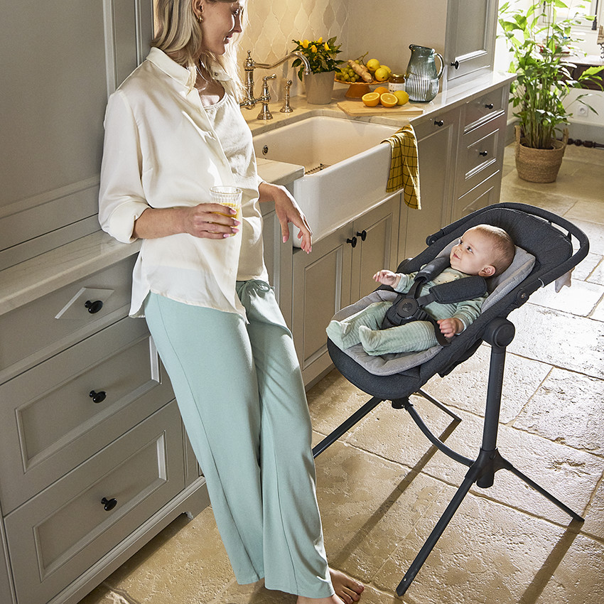 Transat ajustable en altura Uppy gris 