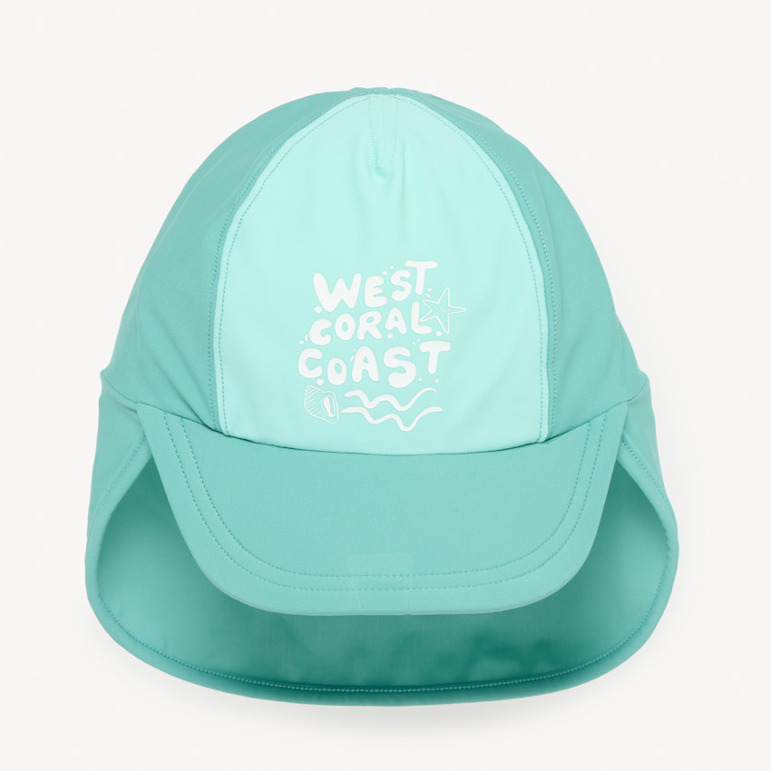 Gorra sahariana anti-UV con estampado divertido para niño 