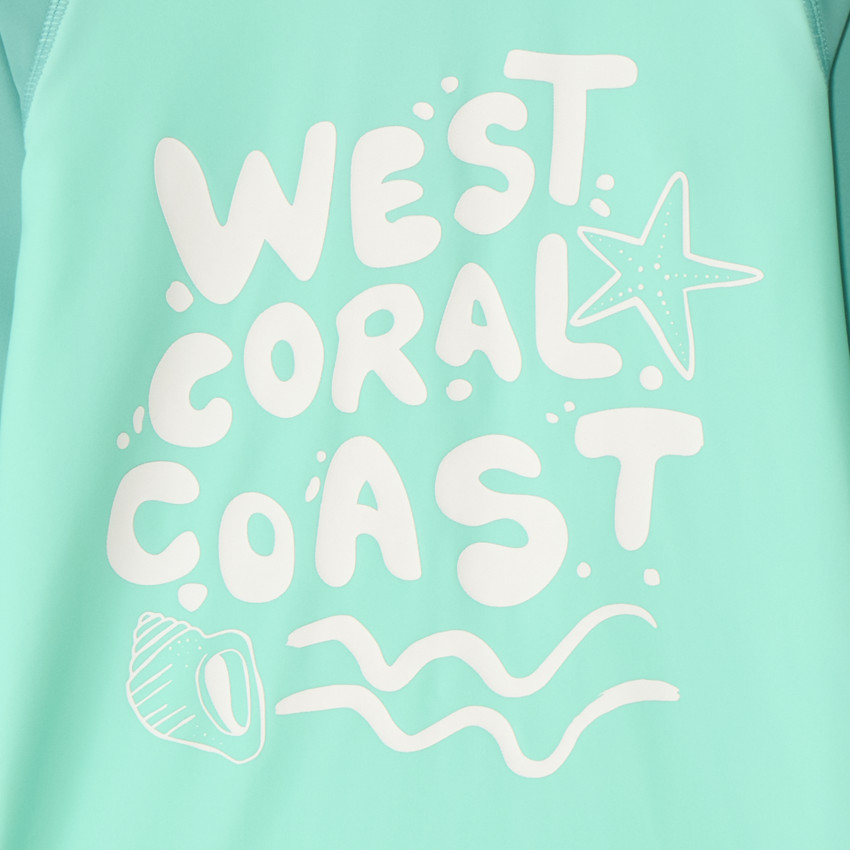 Camiseta de manga larga anti UV con estampado divertido para niño 