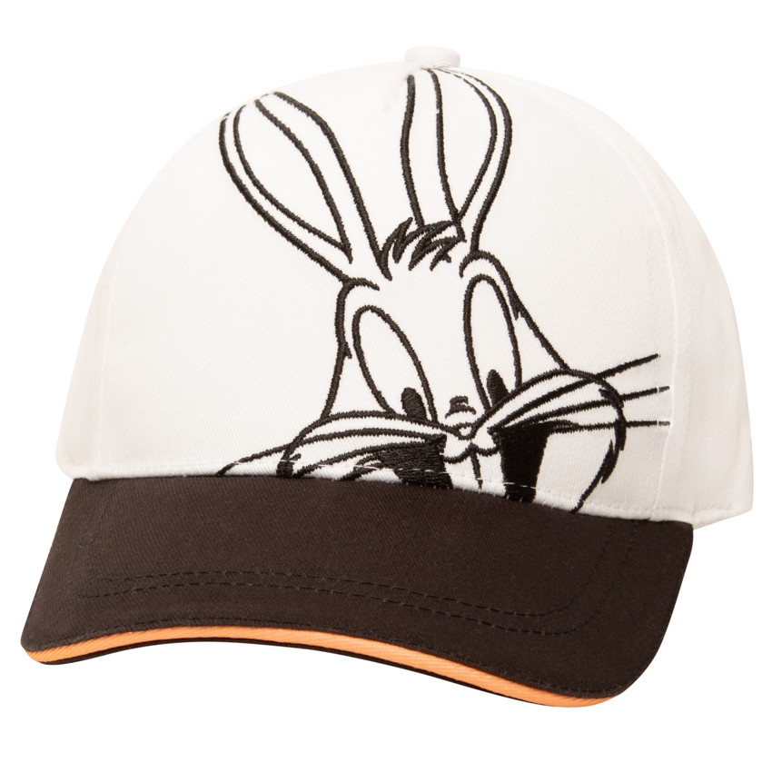 Gorra bicolor bordada de Bugs Bunny Looney Tunes para niño 
