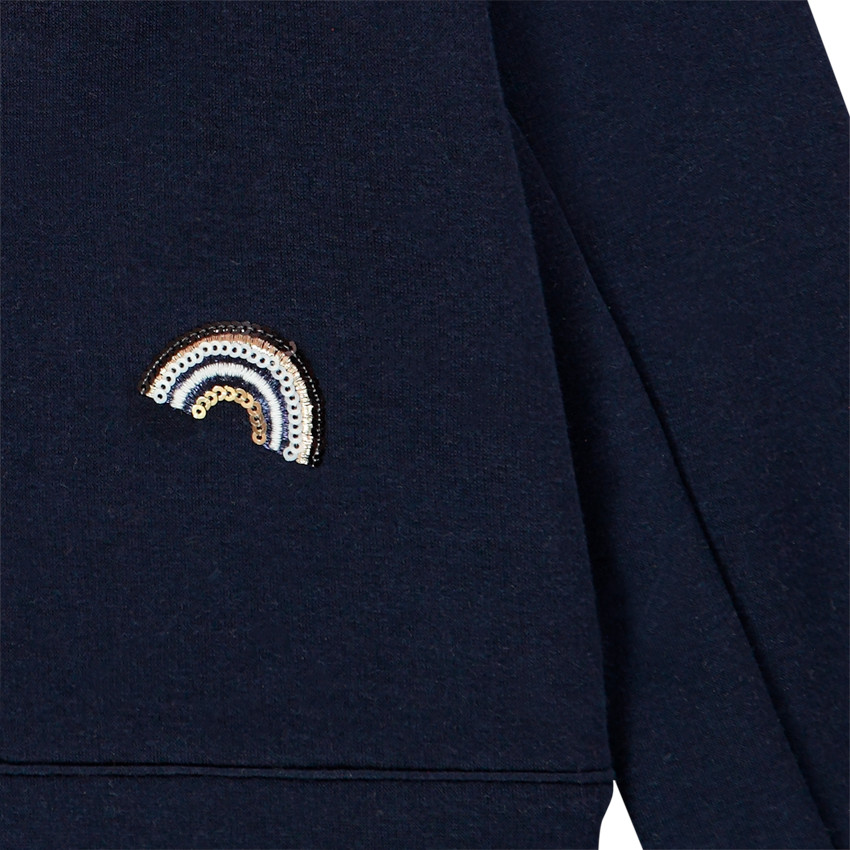 Chaqueta de felpa estilo biker 