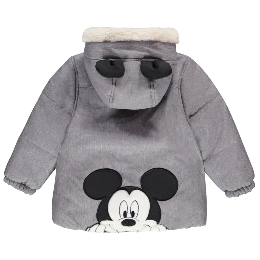 Parka twisted con capucha divertida y bordado de Mickey Mouse de Disney para bebe nino