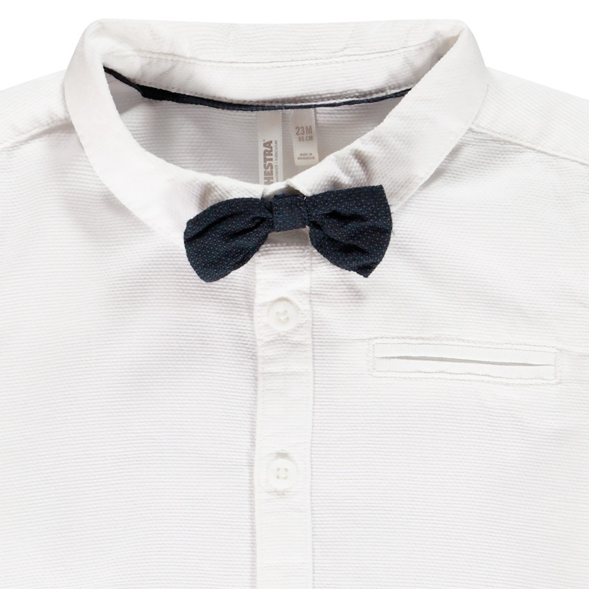 Camisa manga larga + pajarita 