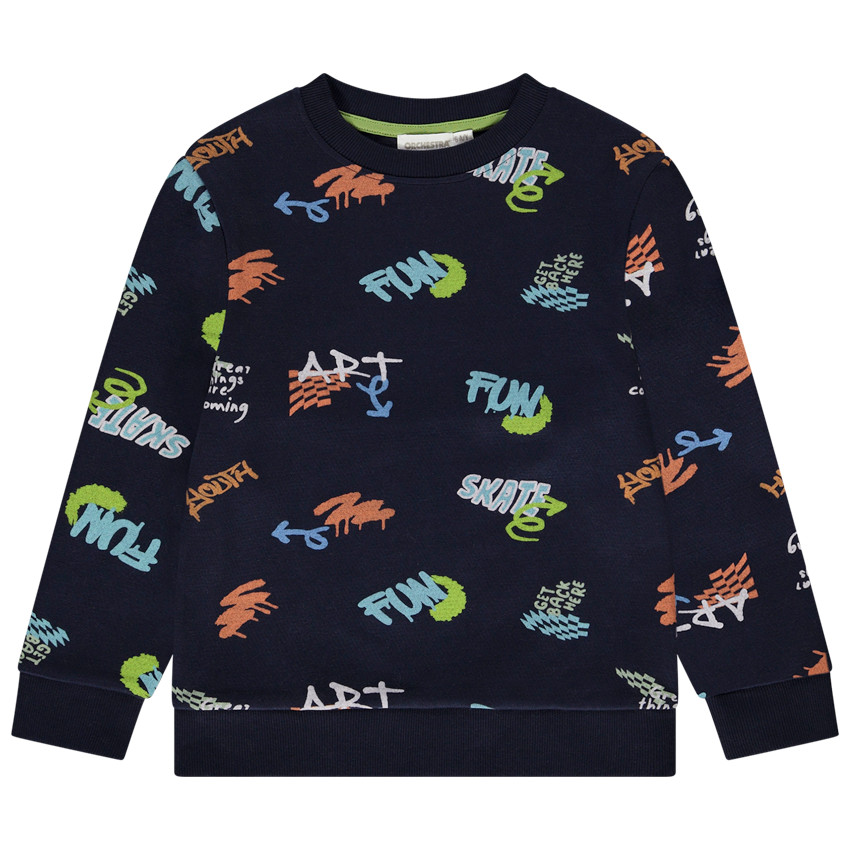 Sudadera estampada graffitis para niño 