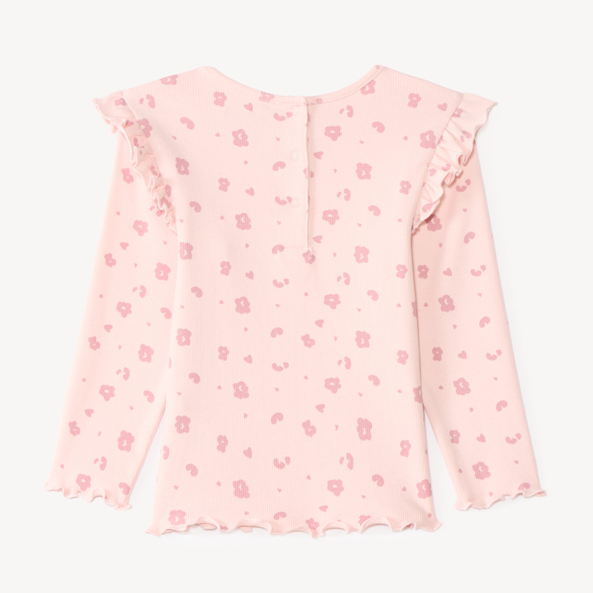 Camiseta de manga larga niña con estampado divertido 