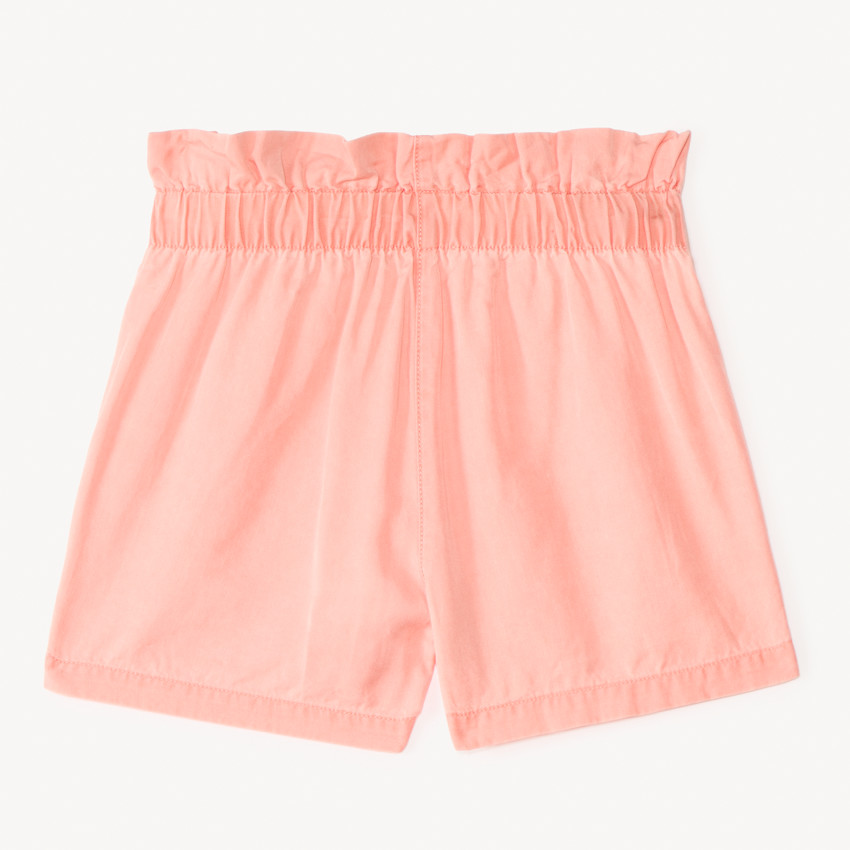 Pantalones cortos de tencel con nudos decorativos para niña 