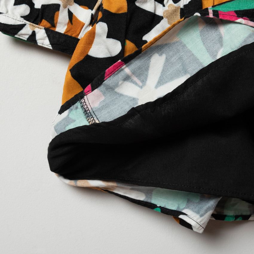 Vestido de manga larga estampado floral 