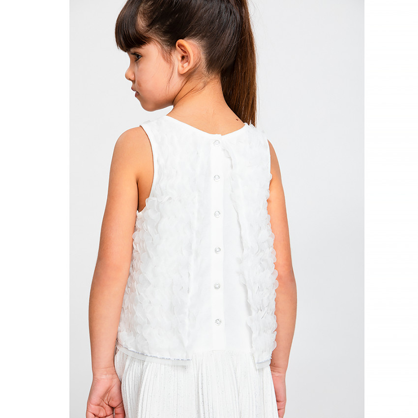 Vestido de ceremonia tul y efecto brillante 