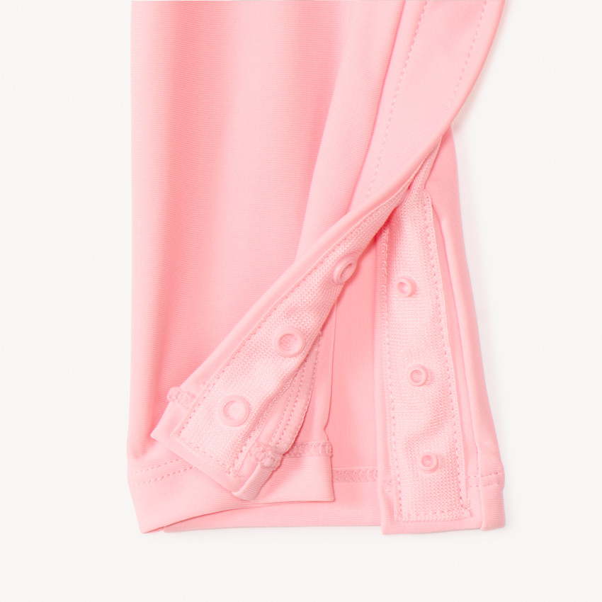 Combinaison de baño anti-UV rosa para niña bebé 