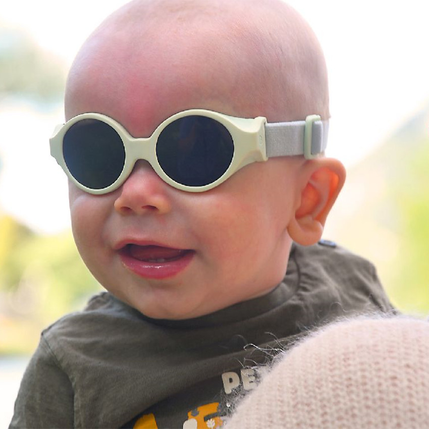 Lunettes de soleil avec bandeau 0-9 mois Cat4 Menthe au lait  