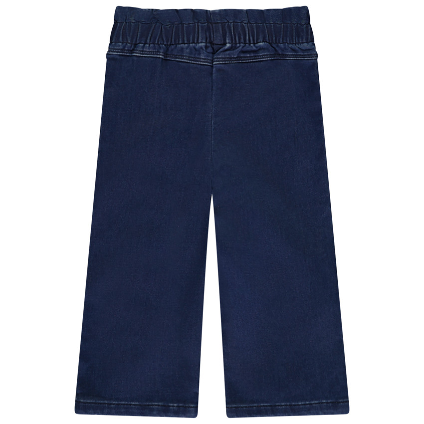 Jean amplio con cintura elástica para niña 