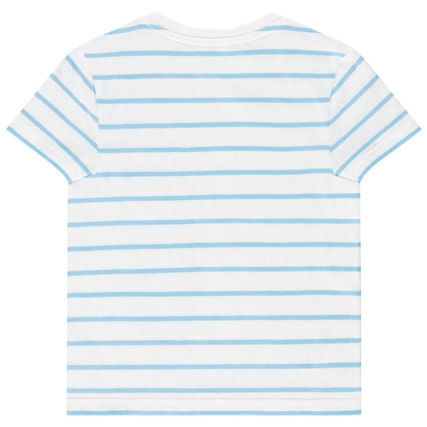 T-shirt manches courtes rayé print fluo pour garçon  Additional T-shirt manches courtes rayé print fluo pour garçon