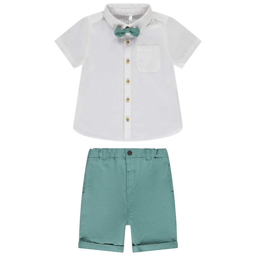 Conjunto 2 piezas con pajarita para bebé niño 