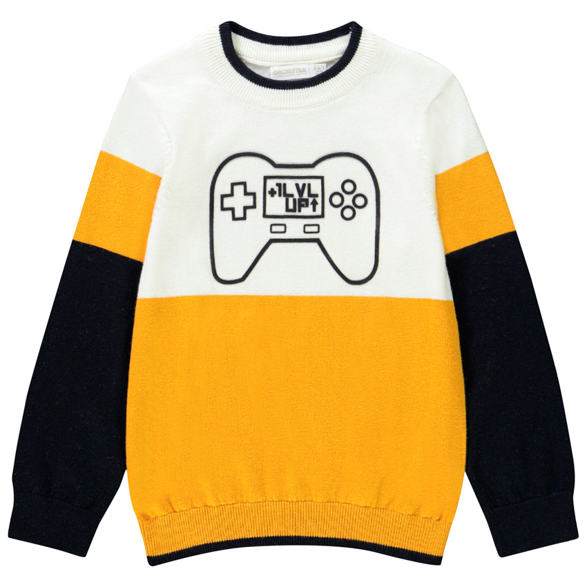 Jersey de punto color block 