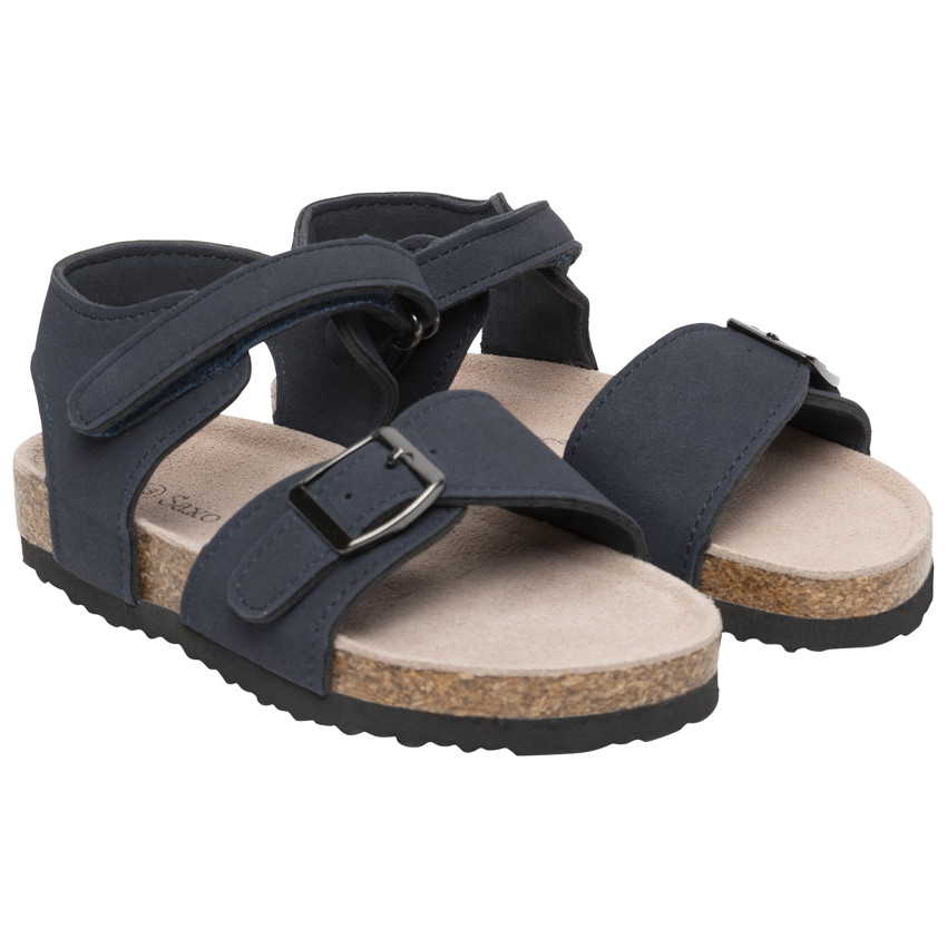 Sandalias vecro y hebilla 