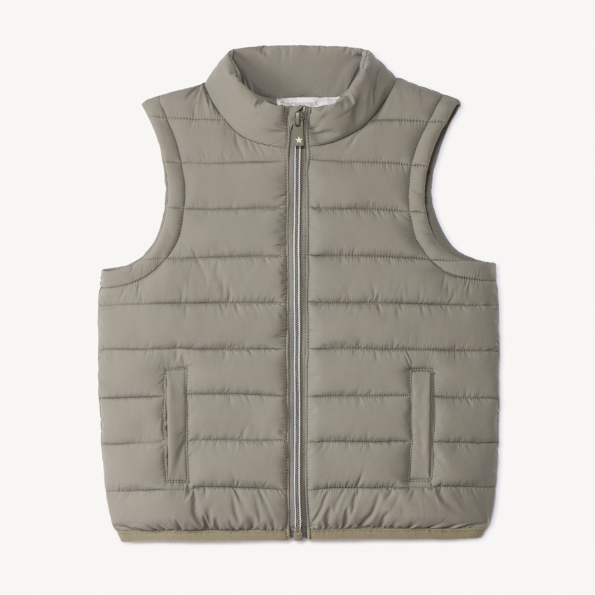 Chaleco acolchado liso sin mangas para bebé niño 