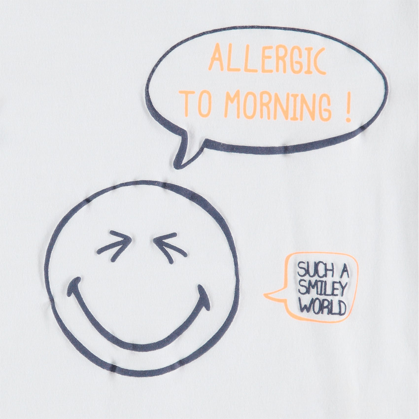 Pyjama en jersey print Smiley 