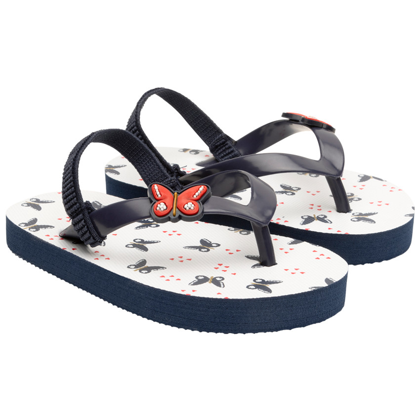 Tongas estampadas y con insignia de mariposas para bebé niña 