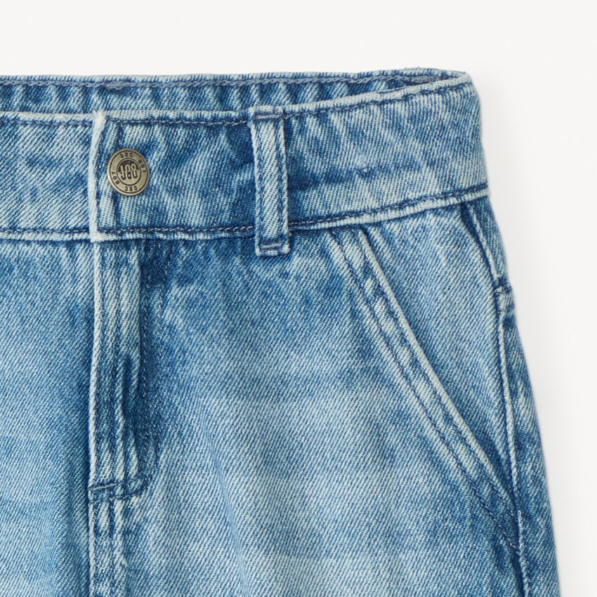 Bermudas estilo cargo de denim para niño 