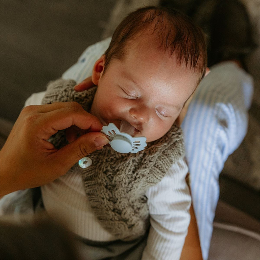 Pack de 4 Chupetes Moonlight Sailing 0+ azul 