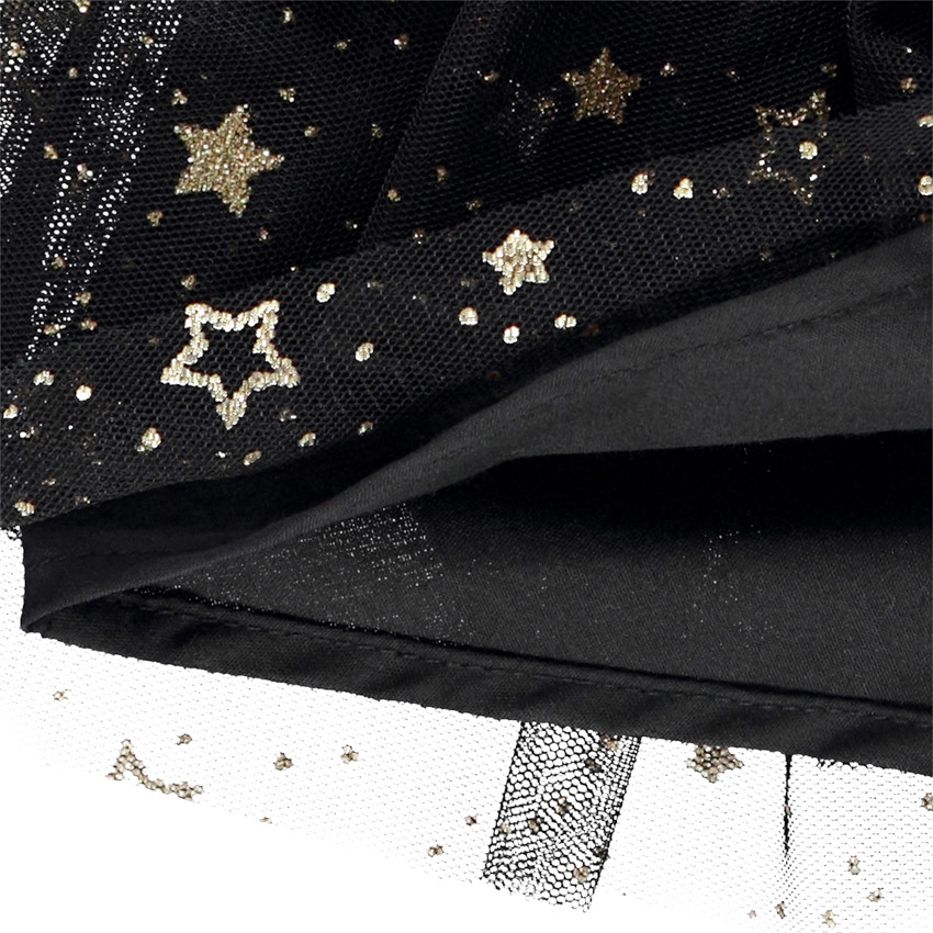Falda corta de tul estampada con estrellas para bebé niña 