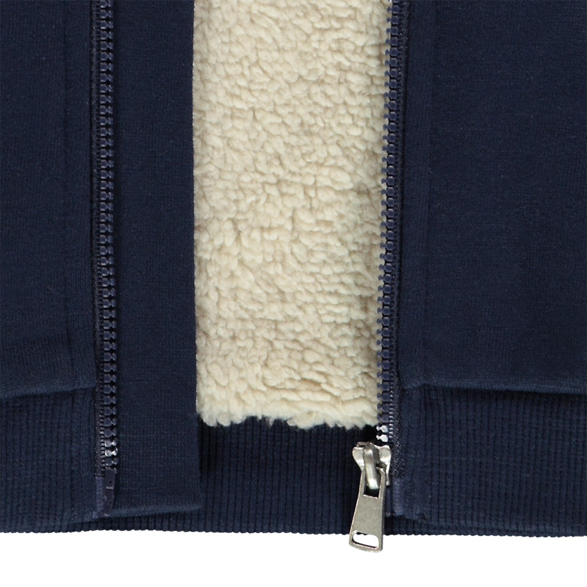 Chaleco de lana lisa con capucha y bolsillo tipo canguro para bebé niño 