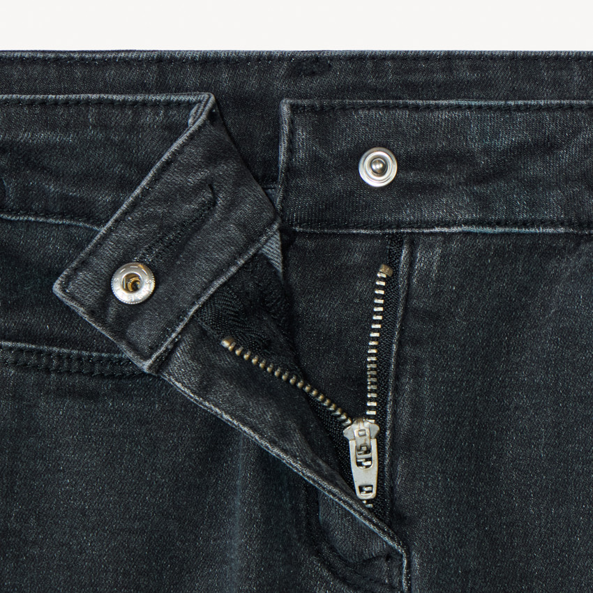 Vaqueros con micropolar pegado y bordado Minnie Disney para niña 