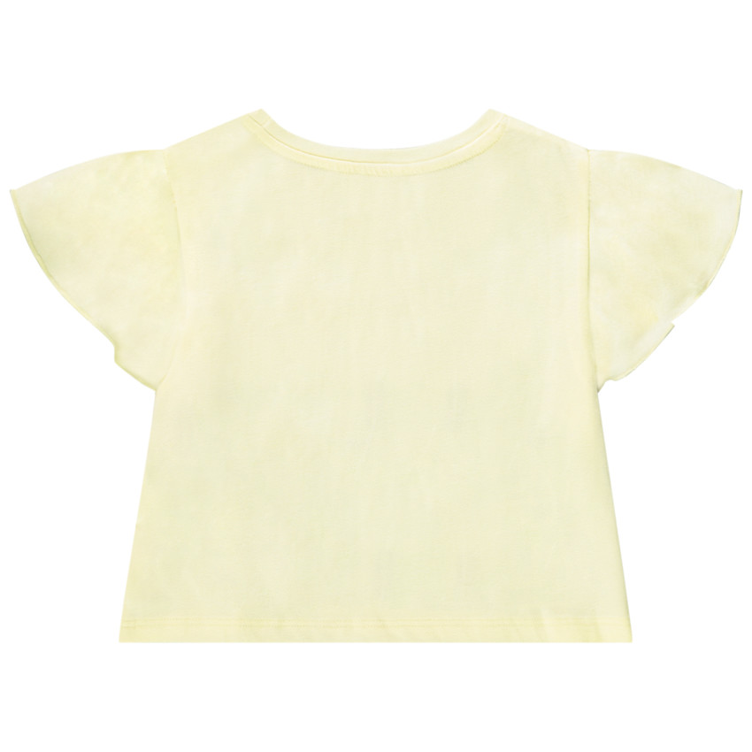 Camiseta de manga corta con helados de lentejuelas mágicas para niña 
