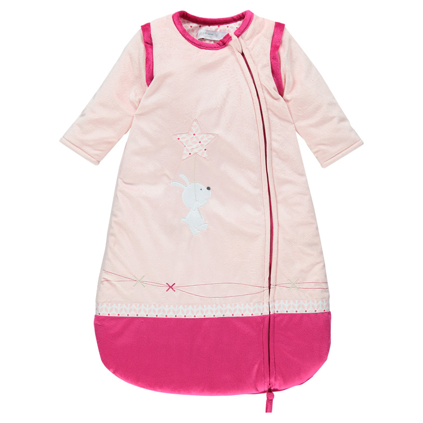 Saquito para dormir con manga desmontable de terciopelo con conejitos con bordado  Additional Saquito para dormir con manga desmontable de terciopelo con conejitos con bordado