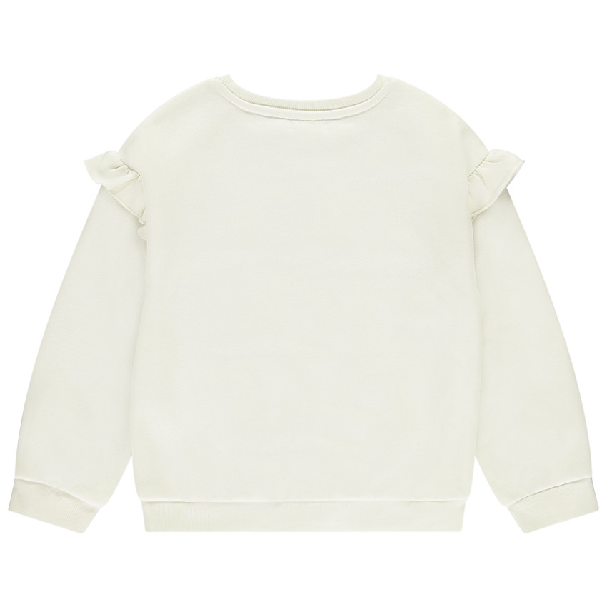 Sudadera oversize con volantes para niña 