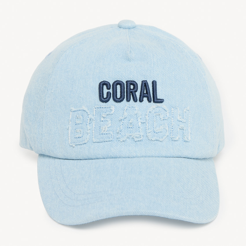 Gorra de denim con bordado para niño 