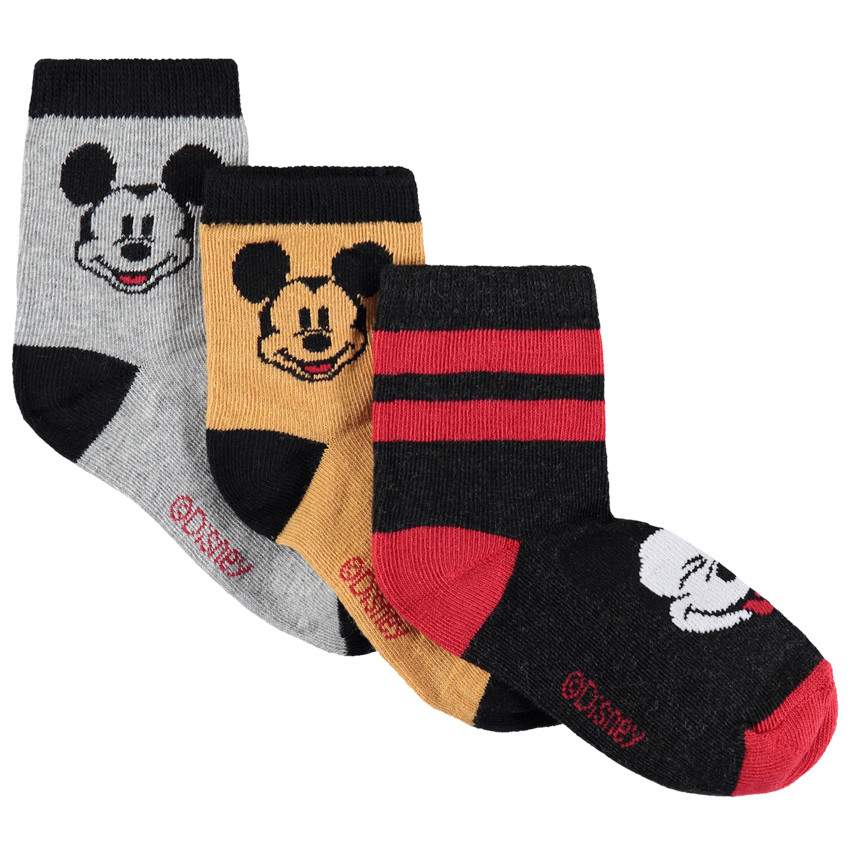 Pack de 3 pares de calcetines Mickey Disney 