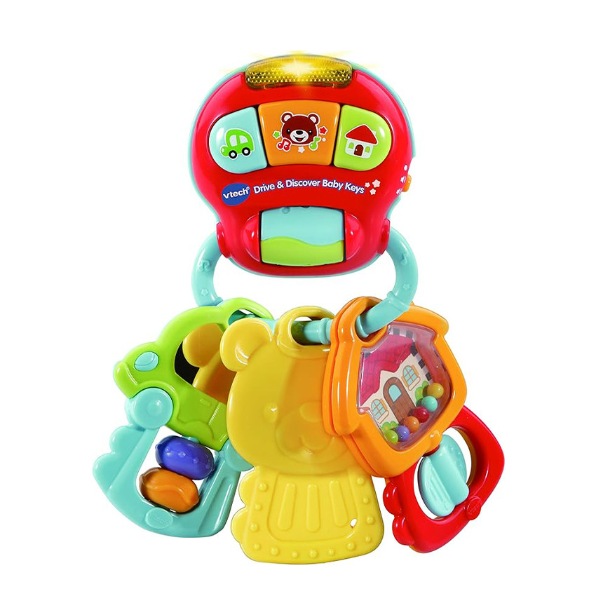 Llavero de juguete y sonajero interactivo Baby Keys 