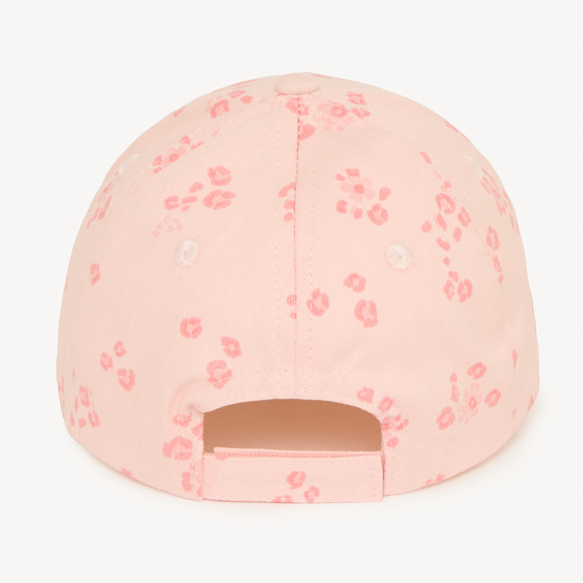Gorra ajustable con estampado floral para niña bebé 