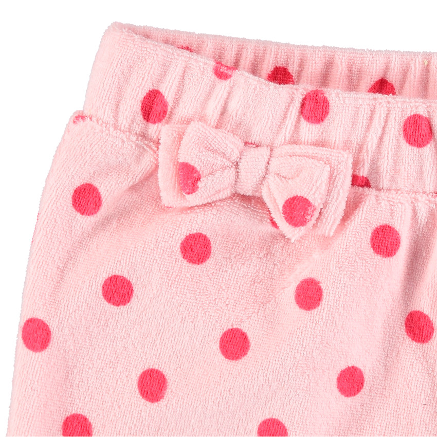 pantalon corto en rizo con nudo en cintura Main pantalon corto en rizo con nudo en cintura