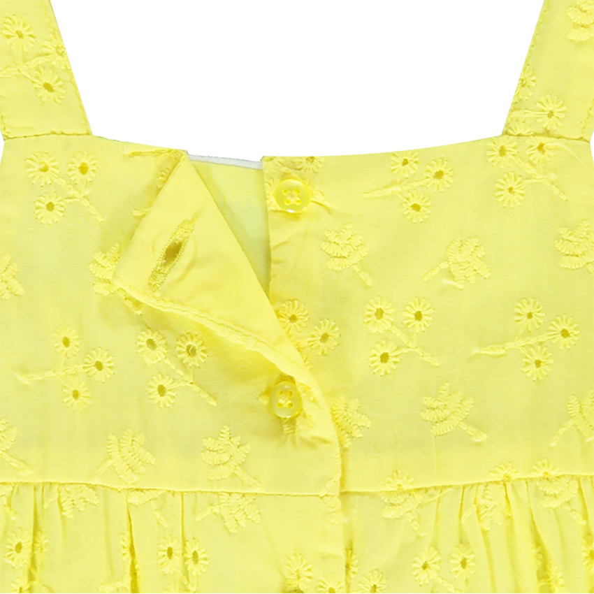 Barboteuse à bretelles en broderie anglaise pour bébé fille  Additional Barboteuse à bretelles en broderie anglaise pour bébé fille