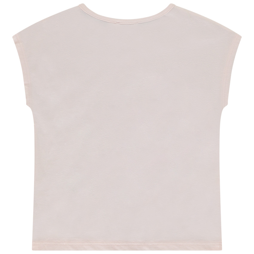 Camiseta de manga corta forma caja con estampado brillante para niña  Additional Camiseta de manga corta forma caja con estampado brillante para niña