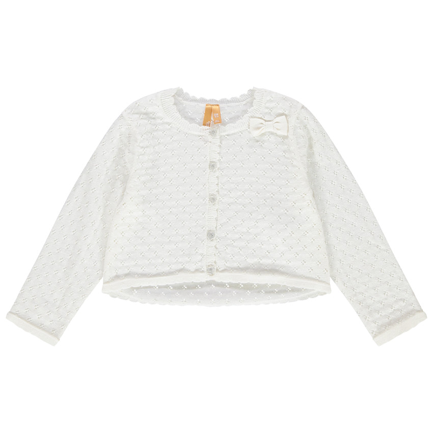 Chaqueta de punto de fantasía con lazos del mismo color  Additional Chaqueta de punto de fantasía con lazos del mismo color