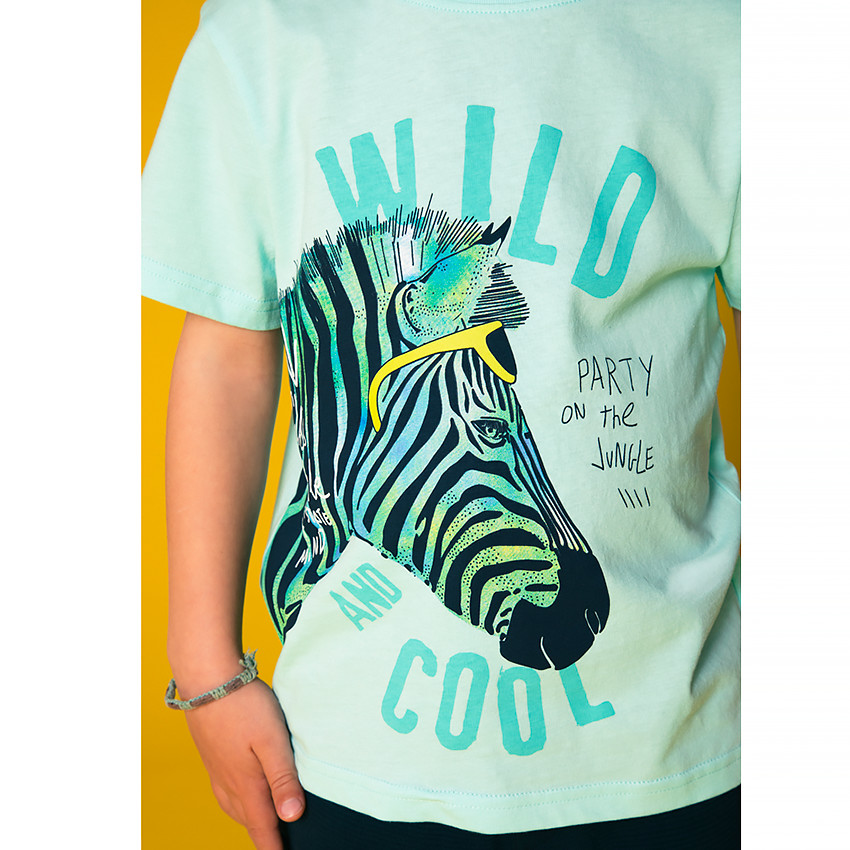 Camiseta manga corta print cebra  Additional Camiseta manga corta print cebra