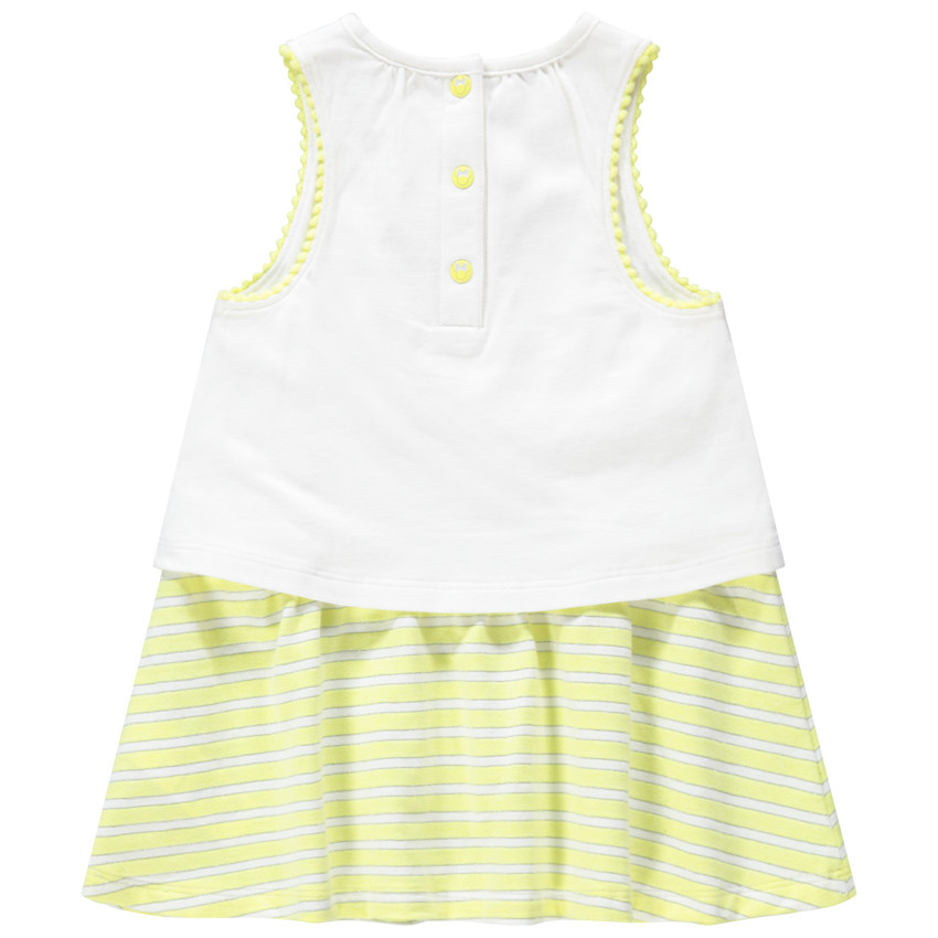 Vestido sin mangas con Minnie estampada ©Disney y brazo de rayas 