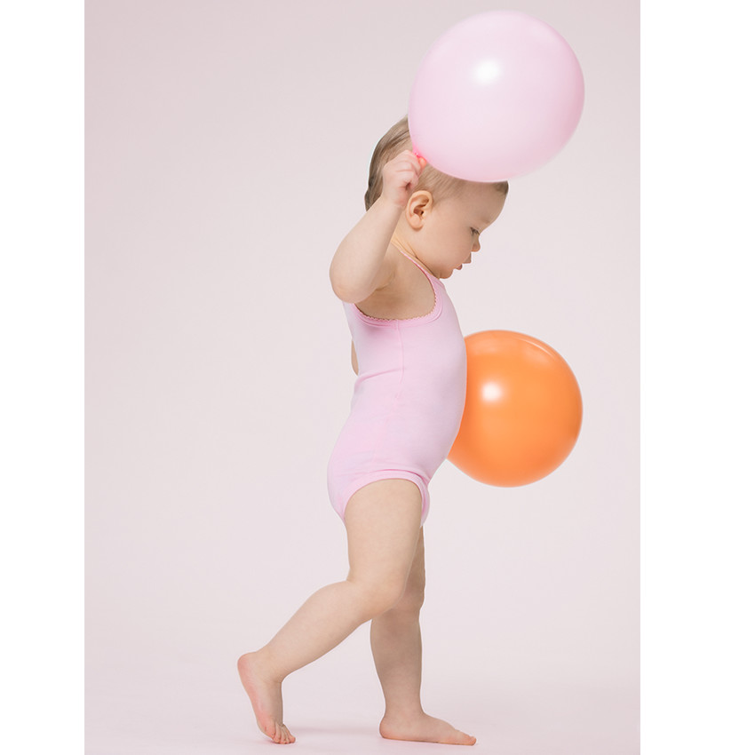 Pack de 3 bodies unis con tirantes para bebé niña 