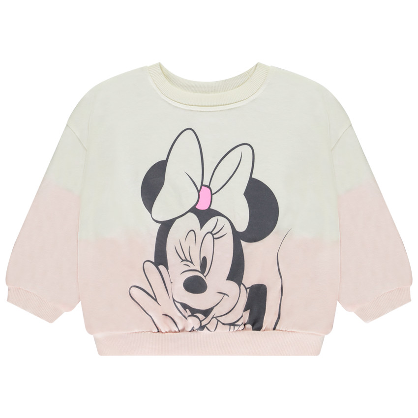Sudadera de felpa Minnie Disney efecto tie and dye para bebé niña 