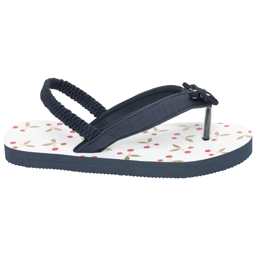 Tongs impresas de cerezas para niña con tirante según la edad 
