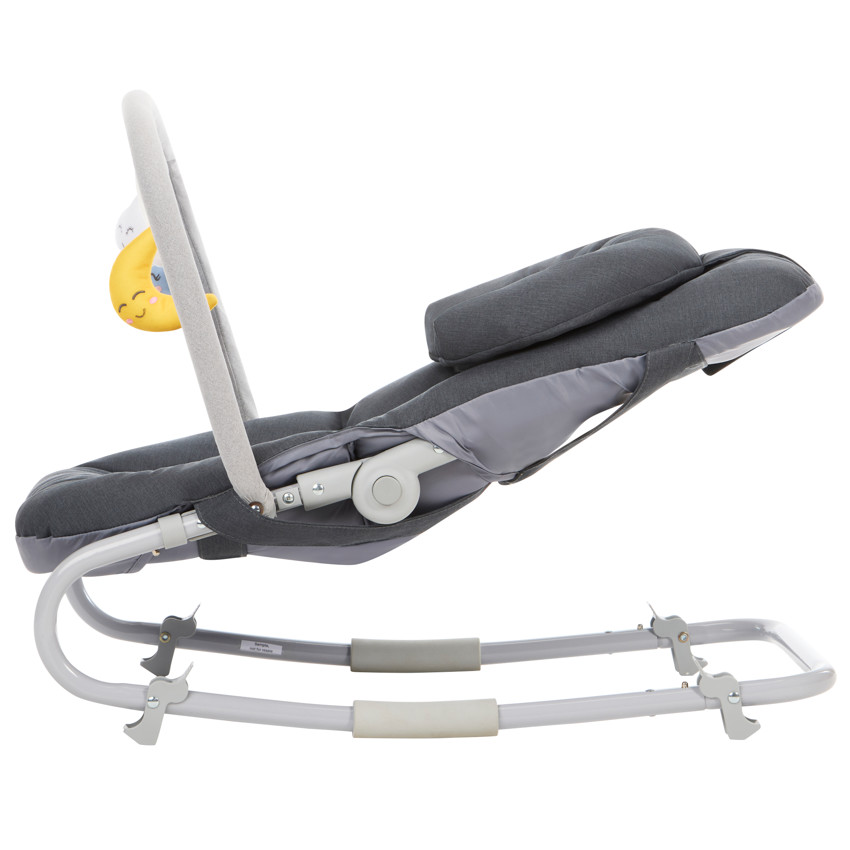 Transat plegable con arco Comfy gris 